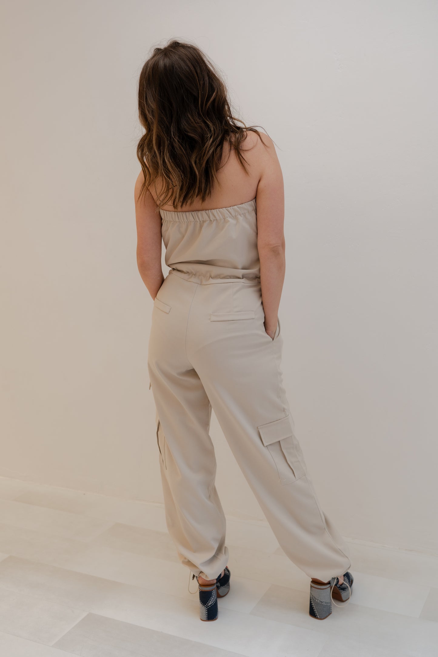 Wasting Time Cargo Jumpsuit