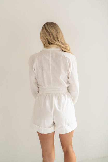 Until Then Romper- White