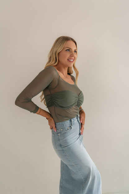 Alix Top - Olive