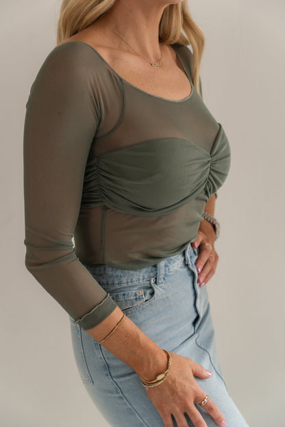 Alix Top - Olive